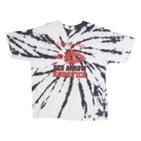 GILDAN Mens White & Black Tie Dye Red Arrow Robotics Graphic T-Shirt XL Short