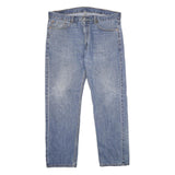 LEVI'S 505 Mens Jeans Blue Regular Straight Denim Medium W38 L32 Classic Cotton