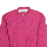 HEAD Womens Pink Jacket M Polyester Zip Plain Lightweight Sportswear