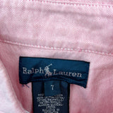 Age 6 Ralph Lauren Shirt - Small Pink Cotton