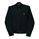 Polo By Ralph Lauren Zip Up - Medium Black Cotton