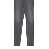 LEVI'S Womens Slim Grey Denim Slim Jeans W22 L28 Stretch Cotton Blend Zip