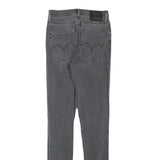 LEVI'S Womens Slim Grey Denim Slim Jeans W22 L28 Stretch Cotton Blend Zip