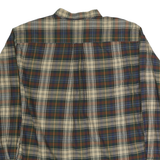 NAUTICA Mens Blue Beige Green Plaid Shirt XL Button-Down Long Sleeve Cotton