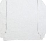LEE Mens White 1/4 Zip Sweatshirt M Cotton Blend Casual Pullover