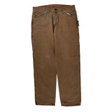 Dickies Carpenter Pants - 36W 33L Brown Cotton
