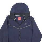 NIKE Mens Navy Blue Full Zip Hoodie M Sportswear Casual Lightweight