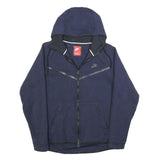 NIKE Mens Navy Blue Full Zip Hoodie M Sportswear Casual Lightweight