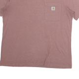 CARHARTT Womens Pink Pocket T-Shirt M Short Sleeve Crew Neck Classic Cotton