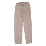 CARHARTT Mens Regular Fit Beige Jeans Denim W28 L30 Workwear Straight Cotton