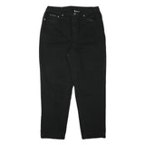 CALVIN KLEIN JEANS Mens Black Relaxed Straight Denim W32 L27 Casual Zip