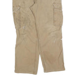 CARHARTT Mens Cotton Blend Beige Regular Fit Straight Leg Trousers W38 L29