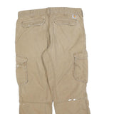 CARHARTT Mens Cotton Blend Beige Regular Fit Straight Leg Trousers W38 L29