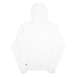 CHAMPION Mens White Hoodie M Classic Pullover Cotton Blend Drawstring Hood