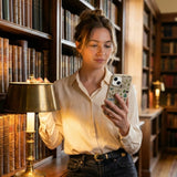 London Fog Invertebrates iPhone 14 Case - Lifestyle photo showing phone case in use