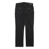 LEVI'S 525 Womens Jeans Black Regular Straight Denim W30 L29 Stylish Classic Zip