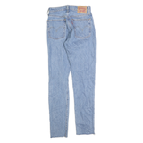 LEVI'S 501S Womens Jeans Blue Slim Skinny Denim Light W24 L30 Distressed