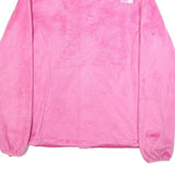THE NORTH FACE Womens Pink Fleece Jacket XL Polyester Zip Casual Outdoor Warm