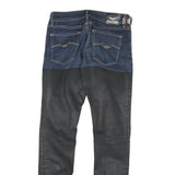 REPLAY Mens Slim Denim Black Cotton Blend Jeans W28 L29 Stylish Zip Closure