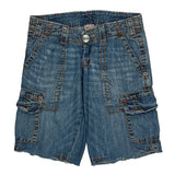 True Religion Denim Shorts - 28W US 4 Blue Denim