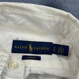 Ralph Lauren Slim Fit Shirt - Small Blue Cotton