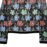 HARDOB Womens Black Floral Pattern Button Jacket Synthetic UK 10 Stylish Fit