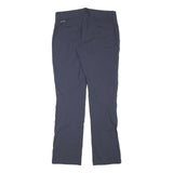 COLUMBIA Womens Polyester Blend Navy Blue Regular Fit Straight Leg Trousers W31