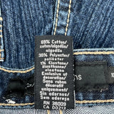Calvin Klein Jeans Boot Cut Jeans - 34W US 10 Dark Wash Cotton