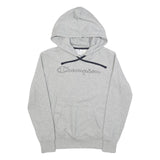 CHAMPION Womens Grey Hoodie M Cotton Blend Pullover Sweatshirt