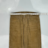 Levis Slim Cord Trousers - 30″ Waist Brown Cotton