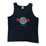 Cozumel Hard Rock Cafe Graphic Vest - XL Black Cotton