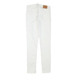 LEVI'S Womens Jeans White Slim Skinny Denim W26 L29 Zip Cotton Blend Stylish