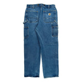 Carhartt Double Knee Carpenter Jeans - 31W 30L Blue Cotton