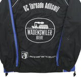 R-TEX Mens Black & Blue Zip Jacket L Polyester Tornado Sportswear