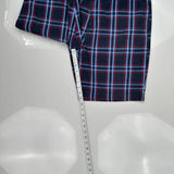 Tommy Hilfiger Checked Chino Shorts - 36W 10L Blue Cotton