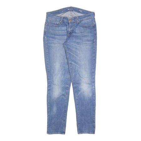 LEVI'S Womens Jeans Blue Slim Skinny Denim Light W28 L30 Faded Casual Zip