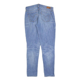 LEVI'S Womens Jeans Blue Slim Skinny Denim Light W28 L30 Faded Casual Zip