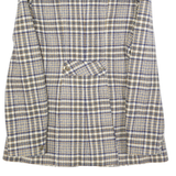 ALTESSA Womens Blue & Beige Check Wool Blend Tailored Jacket XS Button Closure