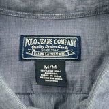 Polo By Ralph Lauren Shirt - Medium Blue Cotton