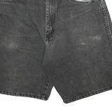 WRANGLER Mens Black Denim Shorts L W30 Casual Cotton Classic Fit