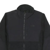 THE NORTH FACE Mens Black Outdoor Jacket L Polyester Blend Full Zip Plain