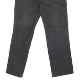 DICKIES Mens Black Regular Fit Straight Denim Jeans W32 L31 Workwear Zip Closure