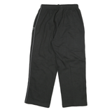 REEBOK Mens Joggers Black Slim Tapered M W26 L26 Logo Piped Stripe Casual