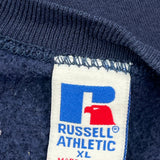 90'S Blank Made In USA Russell Athletic Sweatshirt - XL Navy Cotton Blend