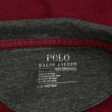 Polo By Ralph Lauren 1/4 Zip - Large Red Cotton