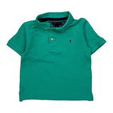 Age 2 Tommy Hilfiger Polo Shirt - 2XS Green Cotton