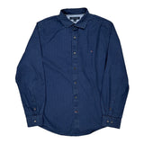 Tommy Hilfiger Polka Dot Patterned Shirt - Large Blue Cotton