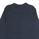 TOMMY HILFIGER Womens Navy Blue Cotton Blend Crew Neck Sweatshirt S