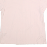 NAUTICA Womens Pink Cotton Blend Polo Shirt XL Short Sleeve Plain Casual