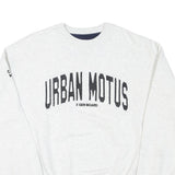 CHAMPION Mens White Urban Motus X Gen Board Crew Neck M Cotton Sweatshirt